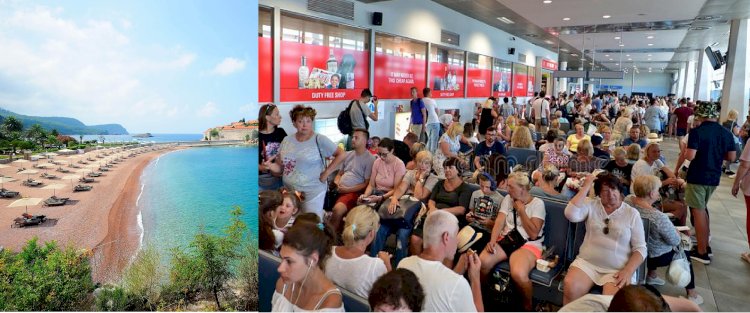 Rus turistler Karadağ'da tatilden eve uçamıyor