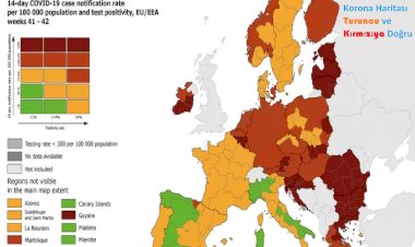 Avrupa’da Korona Haritası Turuncu ve Kırmızıya Doğru